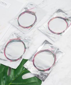 Colorful Guitar Strings Rainbow Color Guitar Strings E-A 6Pcs-Set