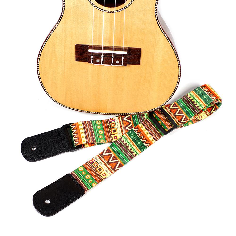 Folk Straps Adjustable Thickened Leather End Ukulele Straps Belts 2