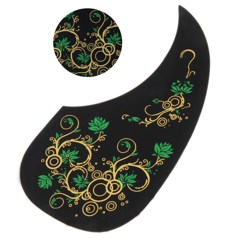 Black-Green Decorative Pick Guards for Acoustic Guitar