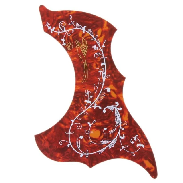 Red Humming Bird Decorative Pick Guards for Acoustic Guitar