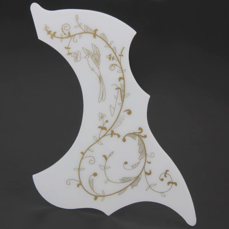 White Humming Bird Decorative Pick Guards for Acoustic Guitar