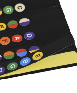 Guitar Fretboard Notes Map Labels Sticker