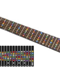 Guitar Fretboard Notes Map Labels Sticker