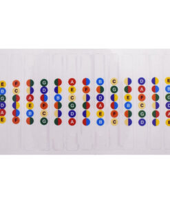 Guitar Fretboard Notes Map Labels Sticker