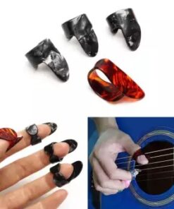 3 pcs Finger Guitar Pick + Thumb pick Combo (Total - 4 Pcs)