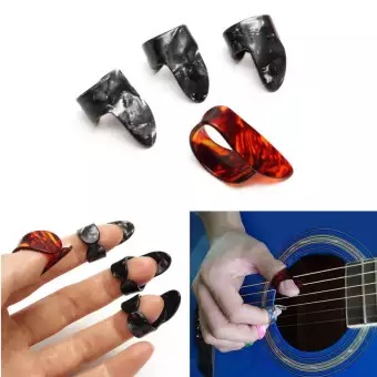 3 pcs Finger Guitar Pick + Thumb pick Combo (Total - 4 Pcs) 3 pcs Finger Guitar Pick + Thumb pick Combo (Total - 4 Pcs)