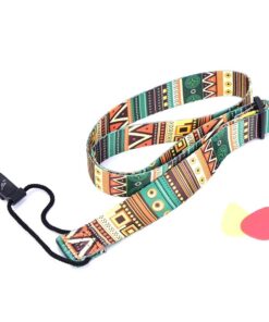 Adjustable Folk Printed Ukulele Strap Belt Sling With Hook Ukulele Accessories